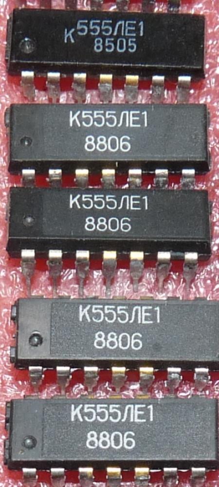 K 555 ЛЕ 1 (K 555 LE 1; DL 002; 74 LS 02) 4x 2-NOR (M)